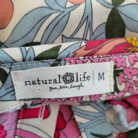 Natural Life Rebecca Midi Dress Vintage Floral Pink M - Picture 16 of 16
